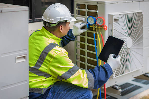 Professional Hvac technician working in Etna, OH